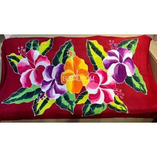 Rayon Sarong hand Painted Beautiful Design by Balinese Artisans